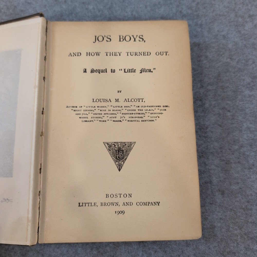 VTG 1886 Jo's Boys and How They Turned Out Louisa M Alcott Book Hardcover 1886 - Picture 5 of 6